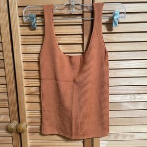 Sandro Paris Brown and yellow Tank Top Set